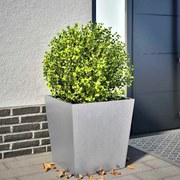 vidaXL Vaso/floreira de jardim 50x50x50 cm aço galvanizado
