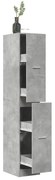 vidaXL Armário boticário 30x41x174,5cm derivados madeira cinza cimento