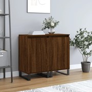 vidaXL Aparadores 2 pcs 40x35x70cm derivados madeira carvalho castanho
