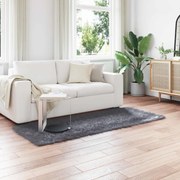 vidaXL Tapete Sintético de Pele de Ovelha Tafalla Antracite Poliéster