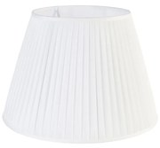Abajur Plissado Branco 45/30 cm Retro