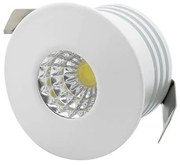 Mini Spot LED Fixo Redondo 3W IP20