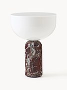 Candeeiro de mesa pequeno portátil em mármore Kizu, regulável