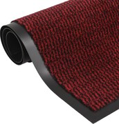 vidaXL Tapete de entrada tufado 60x150 cm vermelho