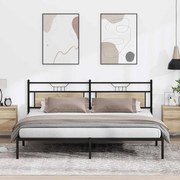vidaXL Estrutura de cama sem colchão 193x201 cm carvalho sonoma