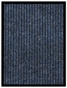 vidaXL Tapete de porta às riscas 40x60 cm azul