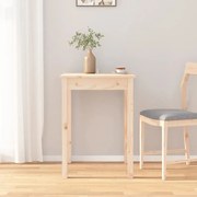 vidaXL Mesa de jantar 55x55x75 cm madeira de pinho maciça