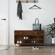vidaXL Banco sapateira 102x35x55 cm deriv. madeira carvalho castanho