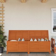 vidaXL Caixa arrumação p/ jardim 198,5x50x56,5cm abeto maciço castanho
