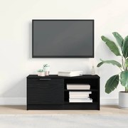 Aparador de TV vidaXL Preto Carvalho 80x35x36,5 cm Madeira Engenharia