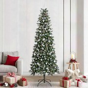 vidaXL Árvore de Natal Artificial Verde 240 cm PVC, Plástico e Aço