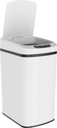 HOMCOM Lixeira de 12L com Sensor Infravermelho e Balde Removível, em Aço Inox, ABS e PP, 28x22x41 cm, Branco | Aosom Portugal