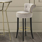 BANCO DE BAR LUXY 46X48X96 CM CINZENTO