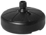 Outsunny Base Portátil Chapéu de Sol Recarregável Redondo Compatível Mastros até Φ3,8cm Resistente Durável Preto | Aosom Portugal