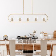 Chandelier Jewel – Dourado Brilhante – 122 x 15 cm