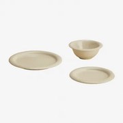 Conjunto De 12 Peças De Loiça Em New Bone China Rylvane Tapioca Bege - Sklum