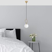 Candeeiro de Teto Ring – Dourado – 15 cm x 127 cm