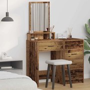 Touceiro vidaXL com Gavetas em Madeira Velha 50x41x140 cm