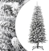 vidaXL Árvore de Natal artificial fina com neve PVC e PE 120 cm