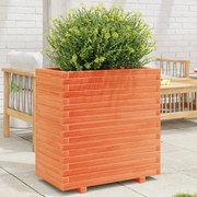 Vaso/floreira de jardim 70x40x72,5 cm pinho maciço castanho mel