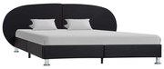 Estrutura de cama 120x200 cm couro artificial preto