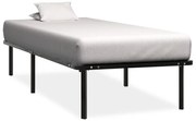 vidaXL Estrutura de cama 100x200 cm metal preto