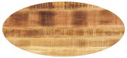 vidaXL Tampo de mesa oval 120x50x2,5 cm madeira de mangueira maciça