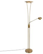 Candeeiro de pé bronze com braço de leitura incl. LED - Ibiza Moderno