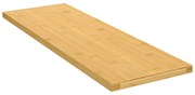vidaXL Prateleira de parede 60x20x1,5 cm bambu