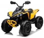 Moto 4 elétrica Crianças 24V 2x200W Maverick ATV, Rodas de EVA, Assento de couro Amarela