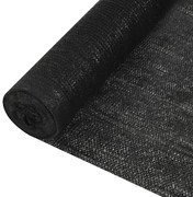 vidaXL Rede de ocultação para privacidade PEAD 150 g/m² 3,6x50 m preto