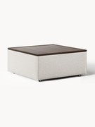 Pufe em bouclé com arrumação Lennon