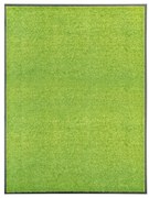 vidaXL Tapete de porta lavável 90x120 cm verde
