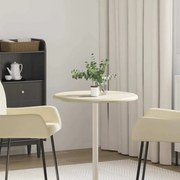 vidaXL Tampo de mesa Ø60x2,5 cm mármore cor creme