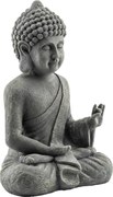Outsunny Estátua de Jardim Escultura de Buda Sentado em Óxido de Magnésio Decoração Espiritual 32x23x51 cm Cinza Escuro | Aosom Portugal