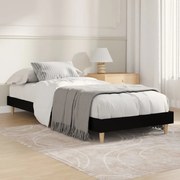 vidaXL Estrutura de cama 75x190 cm derivados de madeira preto