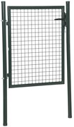 Porta para Vedação de Jardim de Aço com Maçaneta de Fechadura e 3 Chav