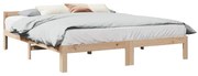 vidaXL Cama sem colchão 160x200 cm madeira de pinho maciça