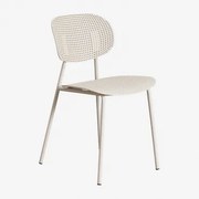 Cadeira De Jantar Em Polipropileno E Ferro Tupah Tapioca Bege - Sklum