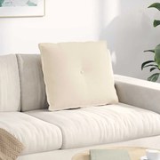 vidaXL Travesseiro para Costas Bege 60 x 50 cm Tecido de Microfibra