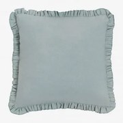Almofada Quadrada 40x40 Cm Em Algodão Arassu Azul Claro Cinzento - Sklum