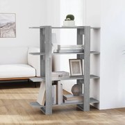 vidaXL Estante/divisória 100x30x123,5 cm cor sonoma cinza