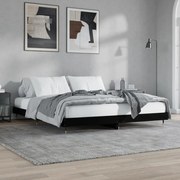 vidaXL Estrutura de cama 120x200 cm derivados de madeira preto