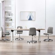 vidaXL Cadeiras de jantar 4 pcs tecido cinzento-claro