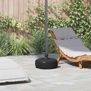 Base para guarda-sol com areia/água 15 L preto