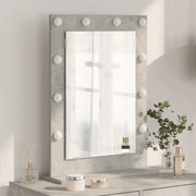 vidaXL Espelho de Vaidade Retangular Cinzento 70 x 50 x 18 cm