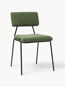 Cadeiras estofadas em bombazina Mats, conjunto de 2