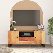 vidaXL Móvel de TV 105x33,5x46 cm acácia maciça/derivados madeira