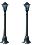 vidaXL Candeeiros de jardim Preston 2 pcs 105 cm