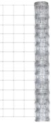 Cerca de jardim 50x1,25 m aço galvanizado prateado